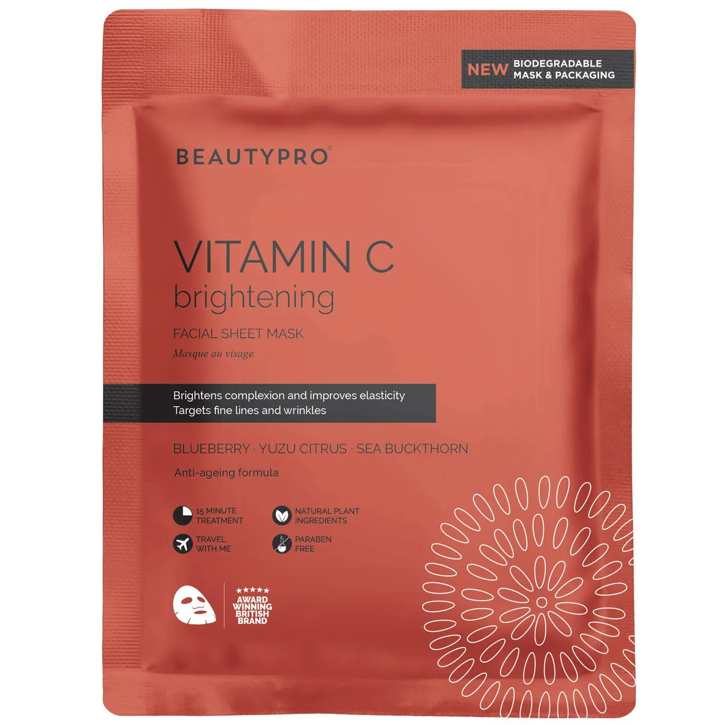 Beauty Pro Vitamin C Brightening Sheet Mask