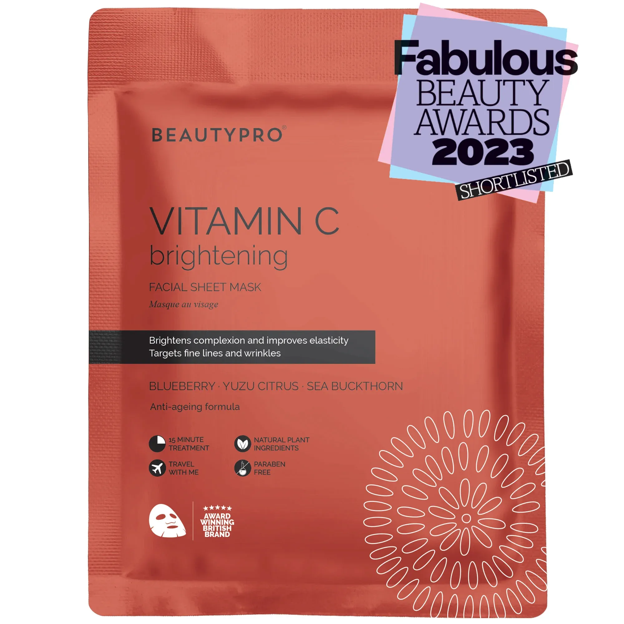 Beauty Pro Vitamin C Brightening Sheet Mask