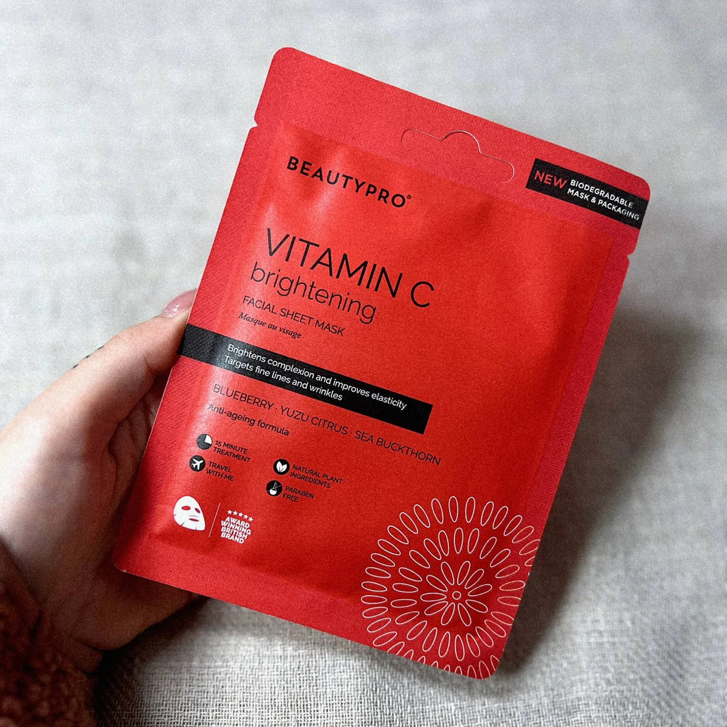 Beauty Pro Vitamin C Brightening Sheet Mask