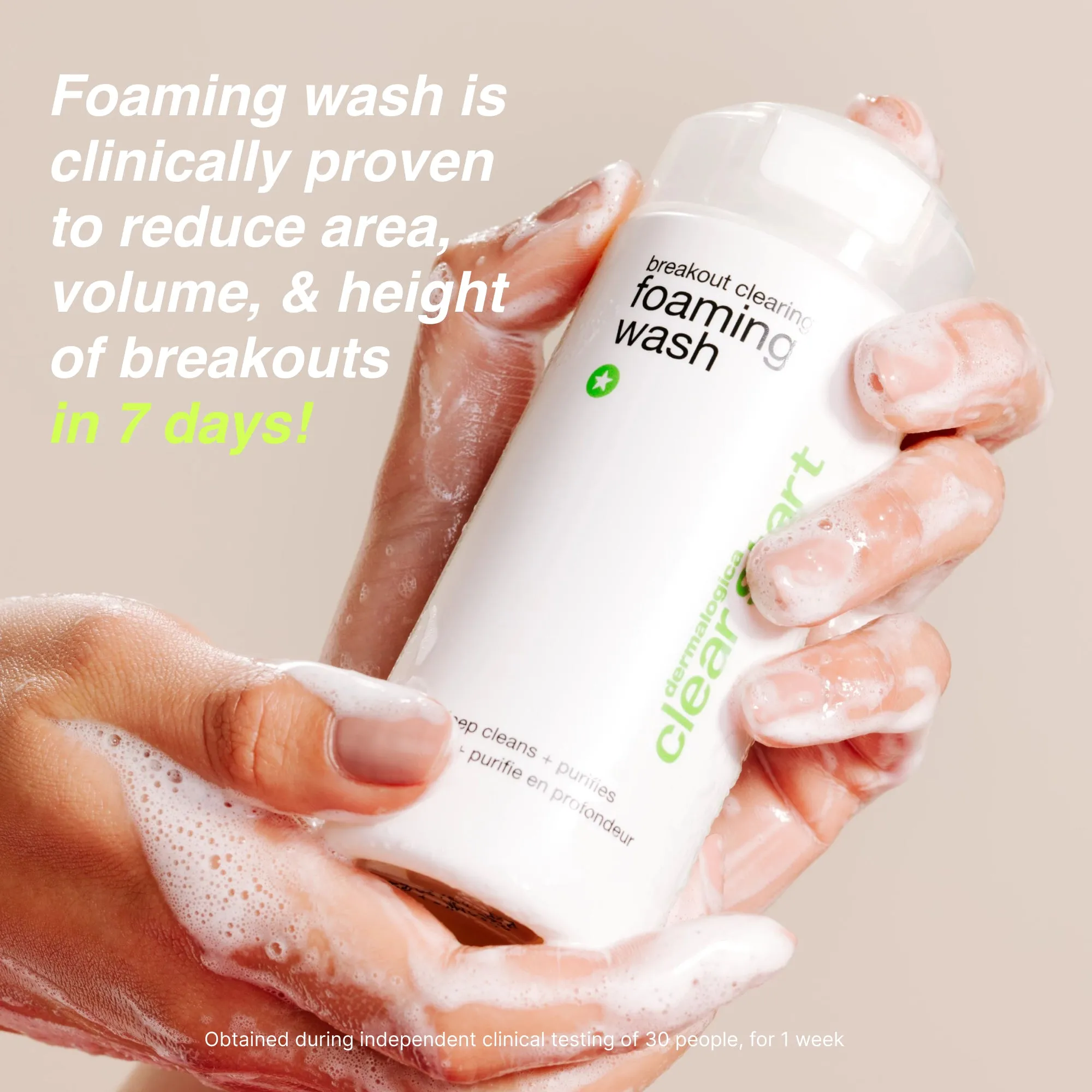 breakout clearing foaming wash