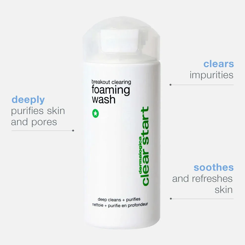 breakout clearing foaming wash