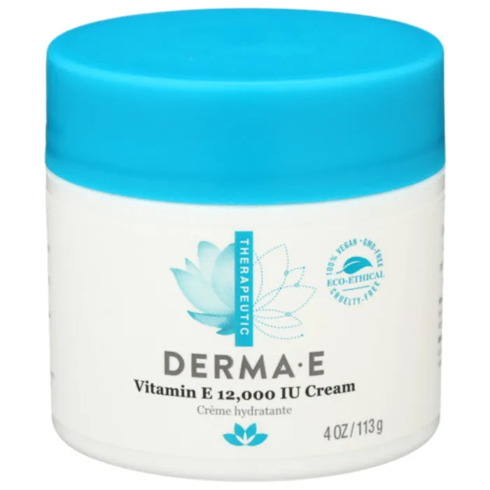 DERMA E - CREME VIT-E 12000IU, 4 Oz (Pack of 1)