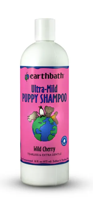 Earthbath Ultra-Mild Tearless Puppy Shampoo - Wild Cherry Essence (16oz)