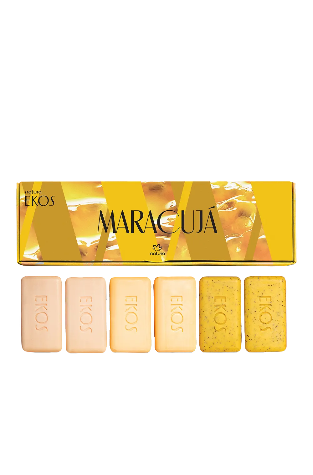 Ekos Maracujá Creamy and Exfoliating Soap Bar Set 6x25g