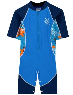 Low Tide One Piece Sunsuit - Blue Roller