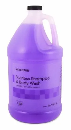 Mckesson Tearless Shampoo and Body Wash: 1 Count, 1 gallon, Jug, Lavender Scent