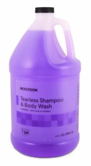 Mckesson Tearless Shampoo and Body Wash: 1 Count, 1 gallon, Jug, Lavender Scent