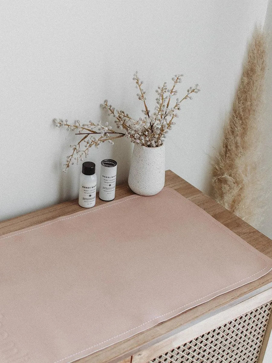 Mini Leather Mat - Blush