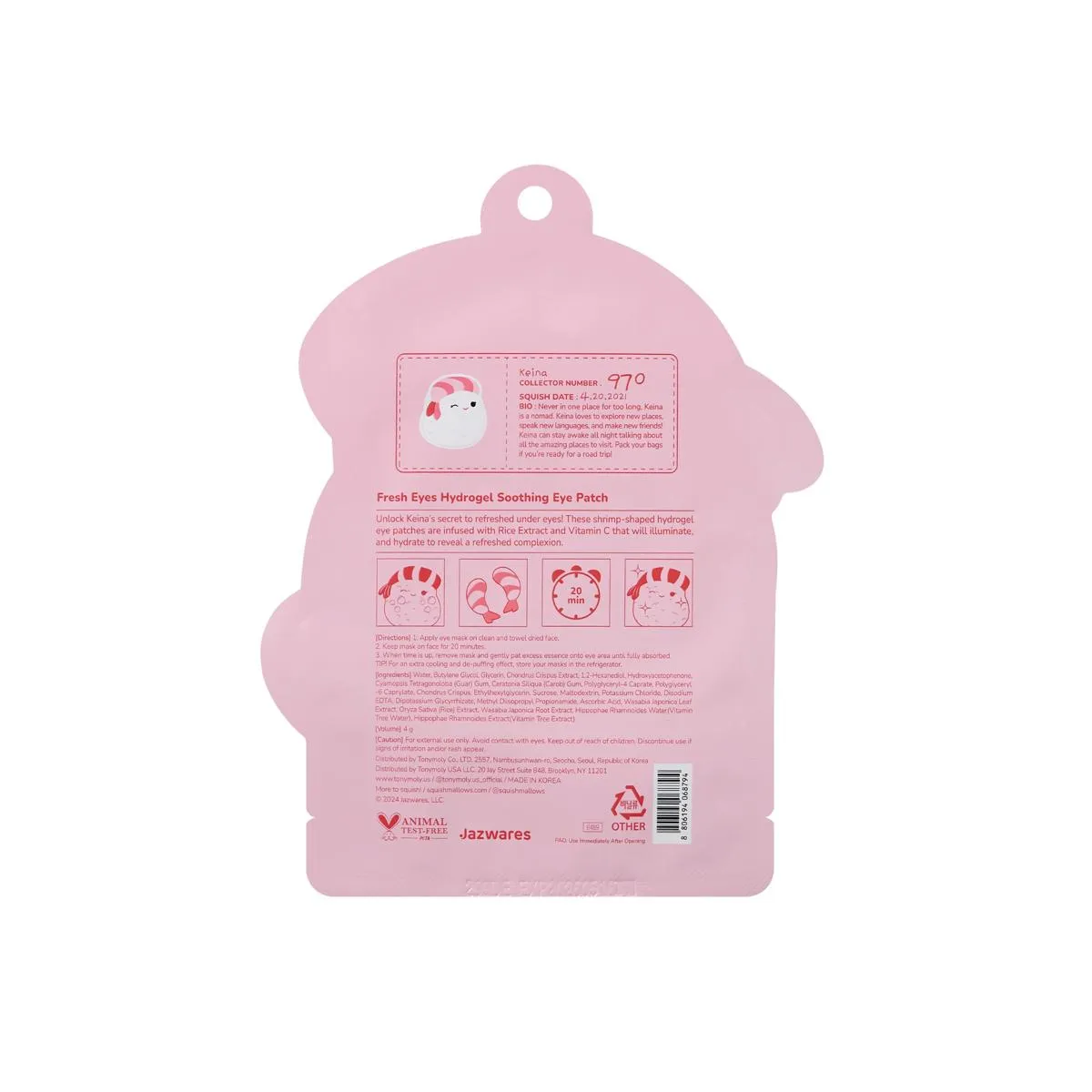 Squishmallows x TONYMOLY Eye Masks (Set of 2)